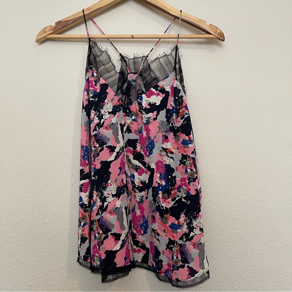 Iro Berwyn Printed Ruffle Colorful Cami S - Picture 2 of 12